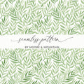 Green Leafy Seamless Pattern by Moore & Mountain
