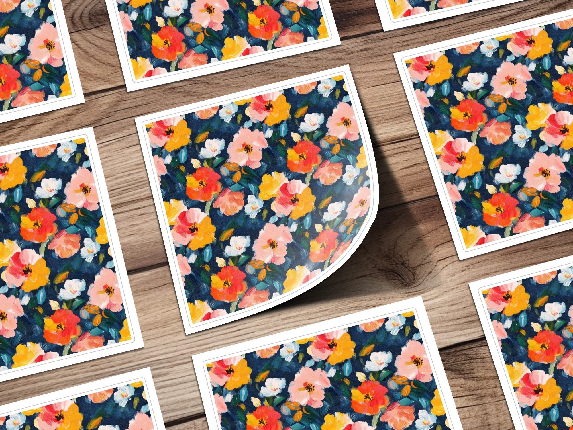 Acrylic Floral Spring Bloom Impressionist Style Digital - Moore and Mountain