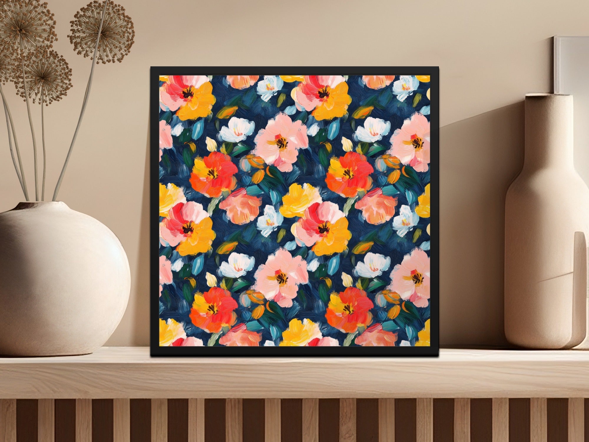 Acrylic Floral Spring Bloom Impressionist Style Digital - Moore and Mountain