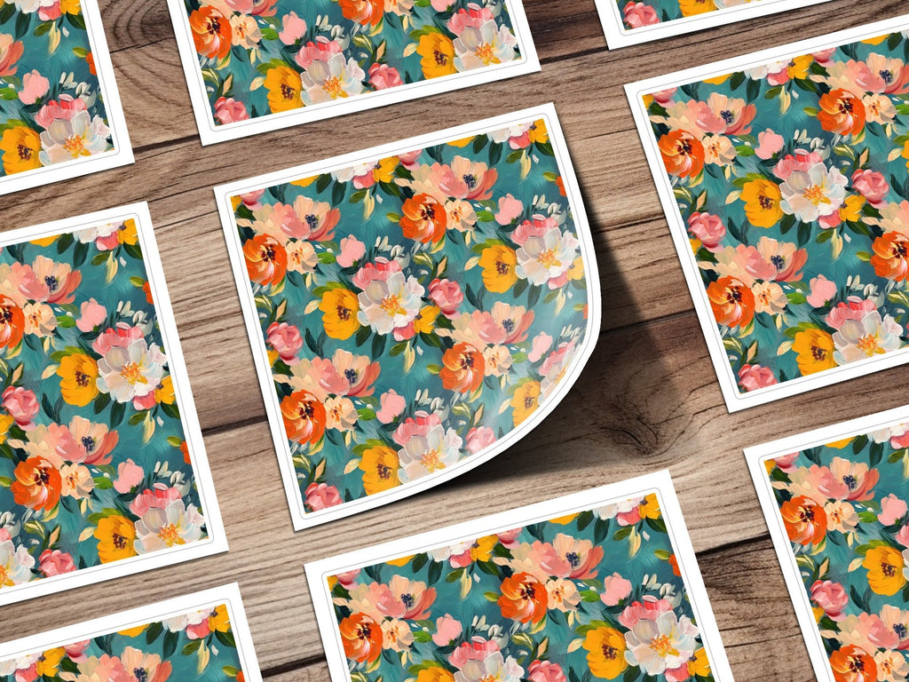 Acrylic Floral Spring Flower Art Seamless Texture - Moore and Mountain