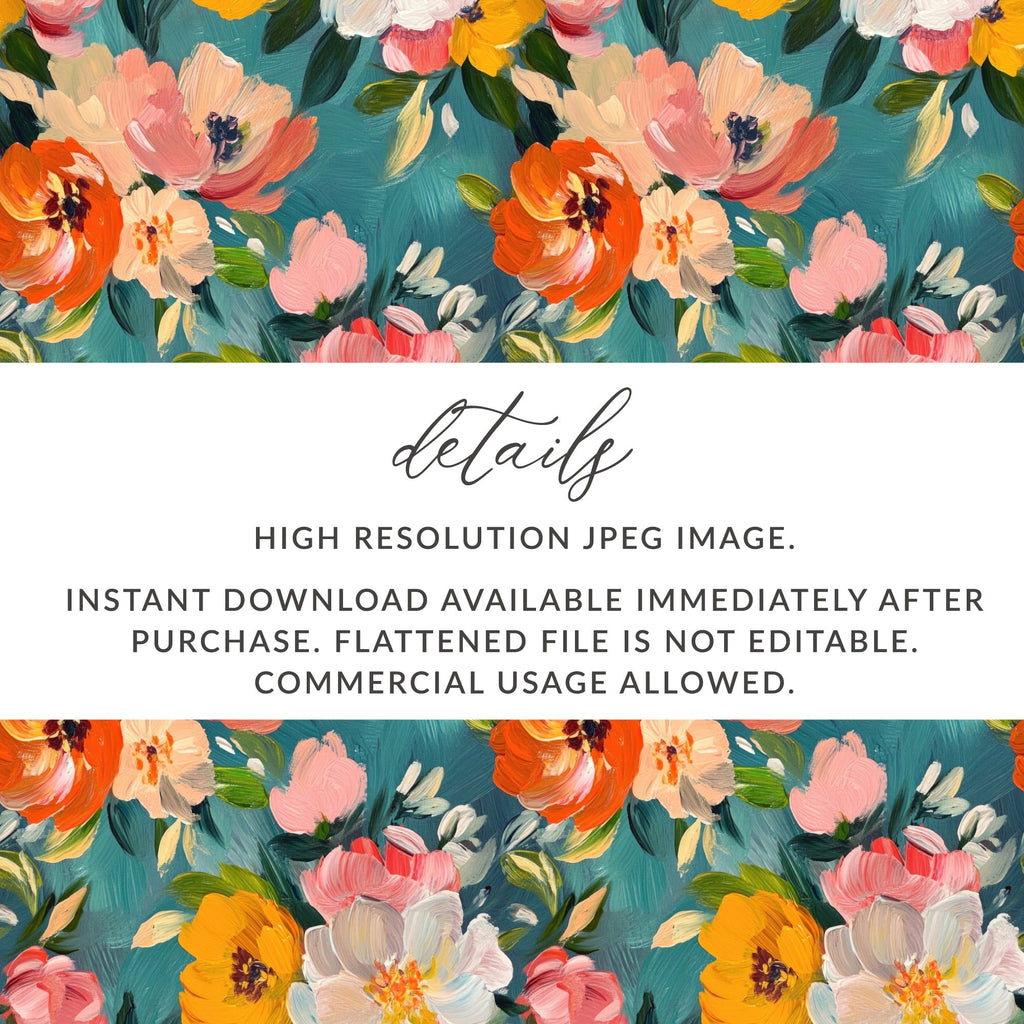 Acrylic Floral Spring Flower Art Seamless Texture - Moore and Mountain