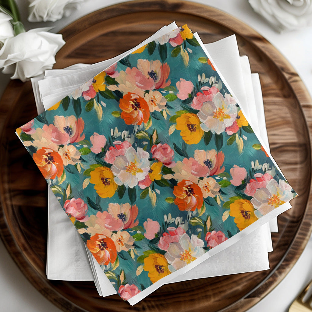 Acrylic Floral Spring Flower Art Seamless Texture - Moore and Mountain