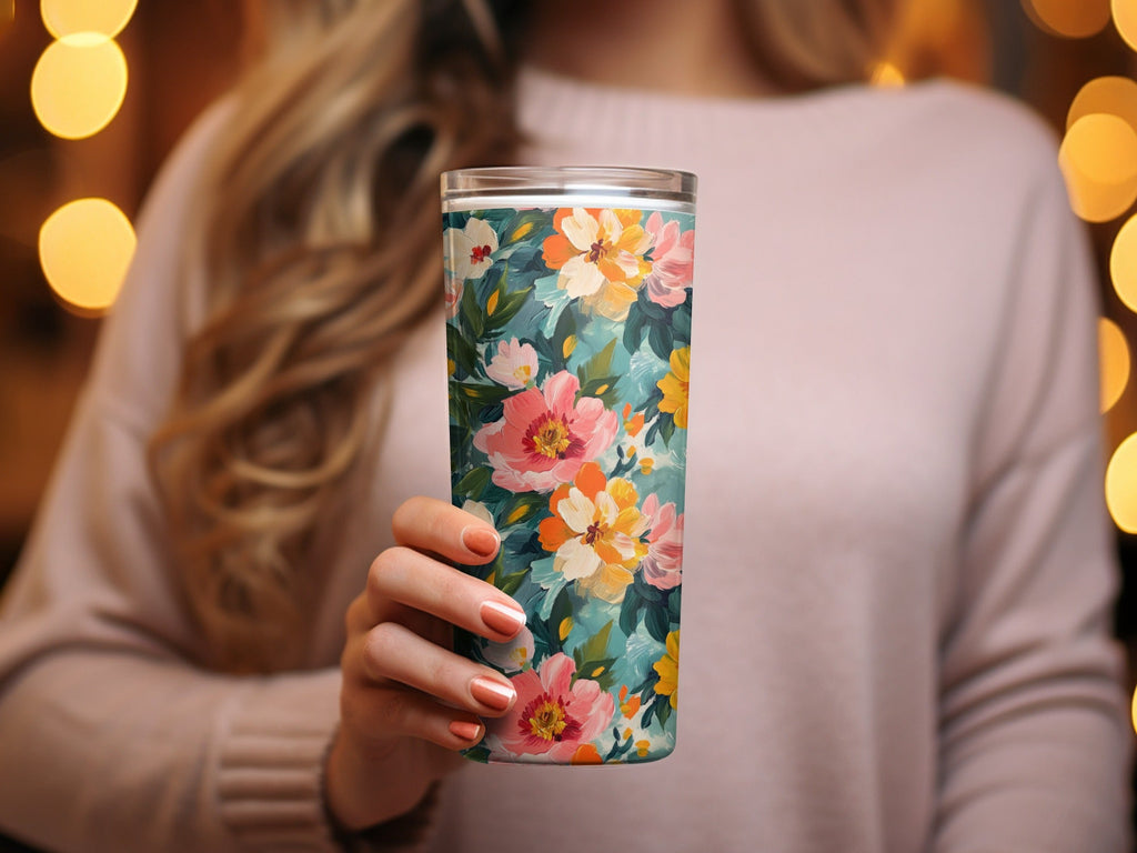 Acrylic Floral Spring Flowers Garden Digital Download - Moore and Mountain