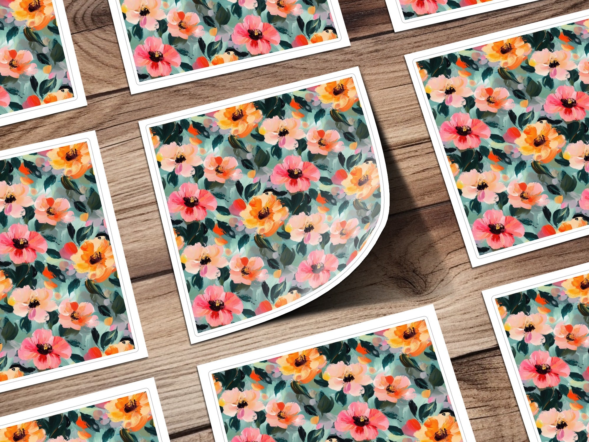 Acrylic Floral Spring Garden Artistic Strokes - Moore and Mountain