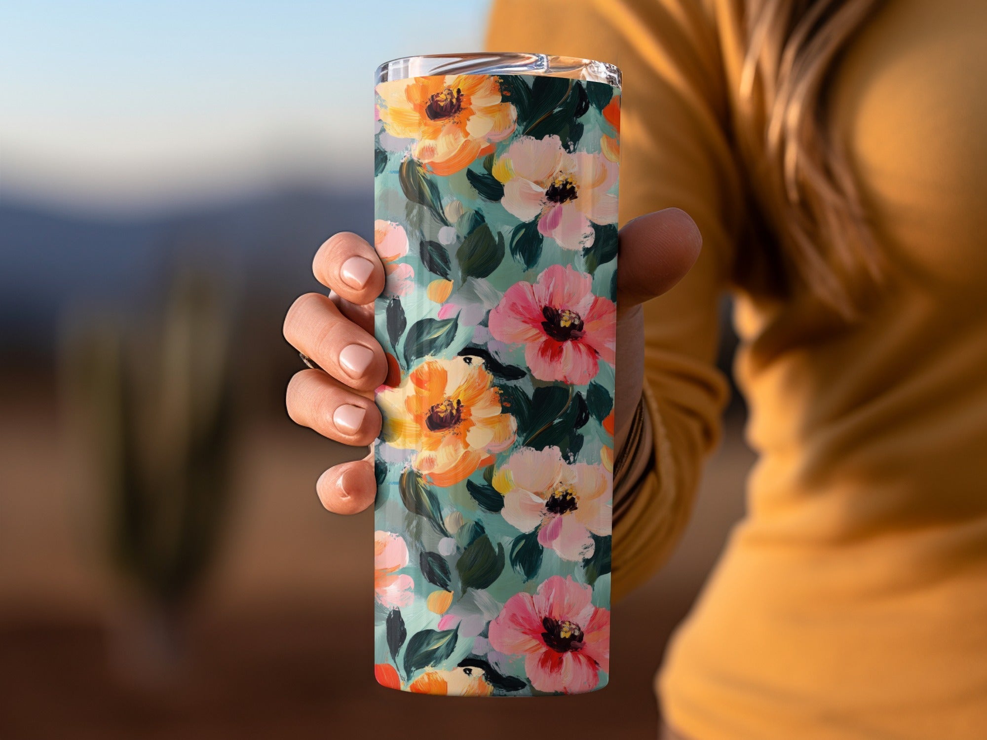 Acrylic Floral Spring Garden Artistic Strokes - Moore and Mountain