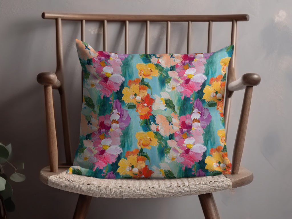 Acrylic Floral Vivid Spring Impression Painted Abstract - Moore and Mountain