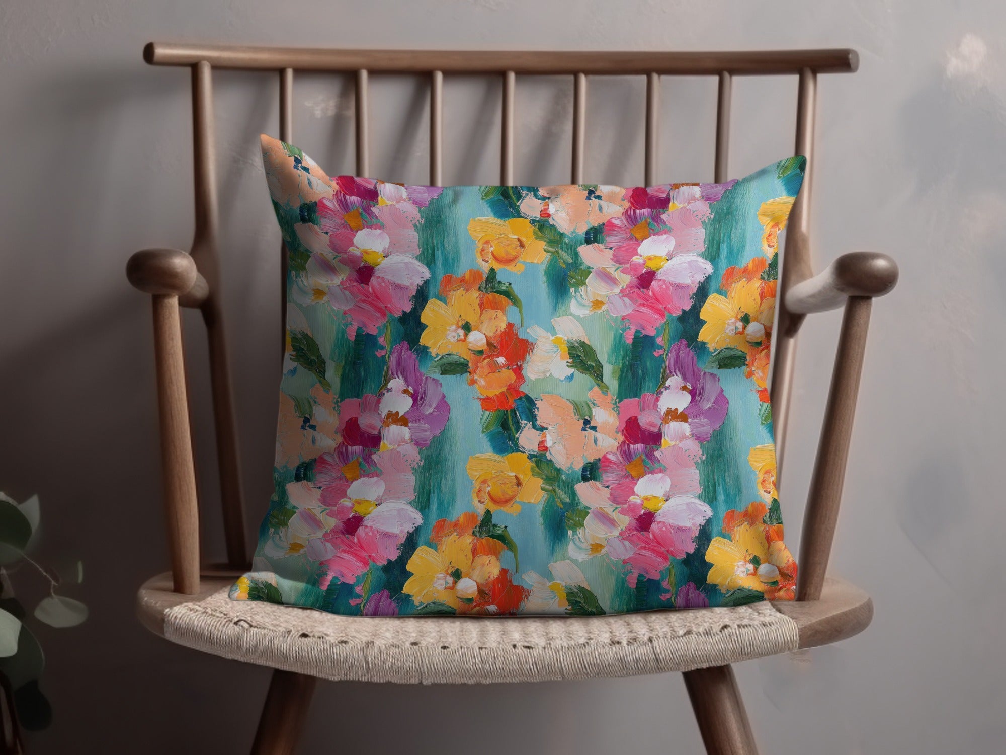 Acrylic Floral Vivid Spring Impression Painted Abstract - Moore and Mountain