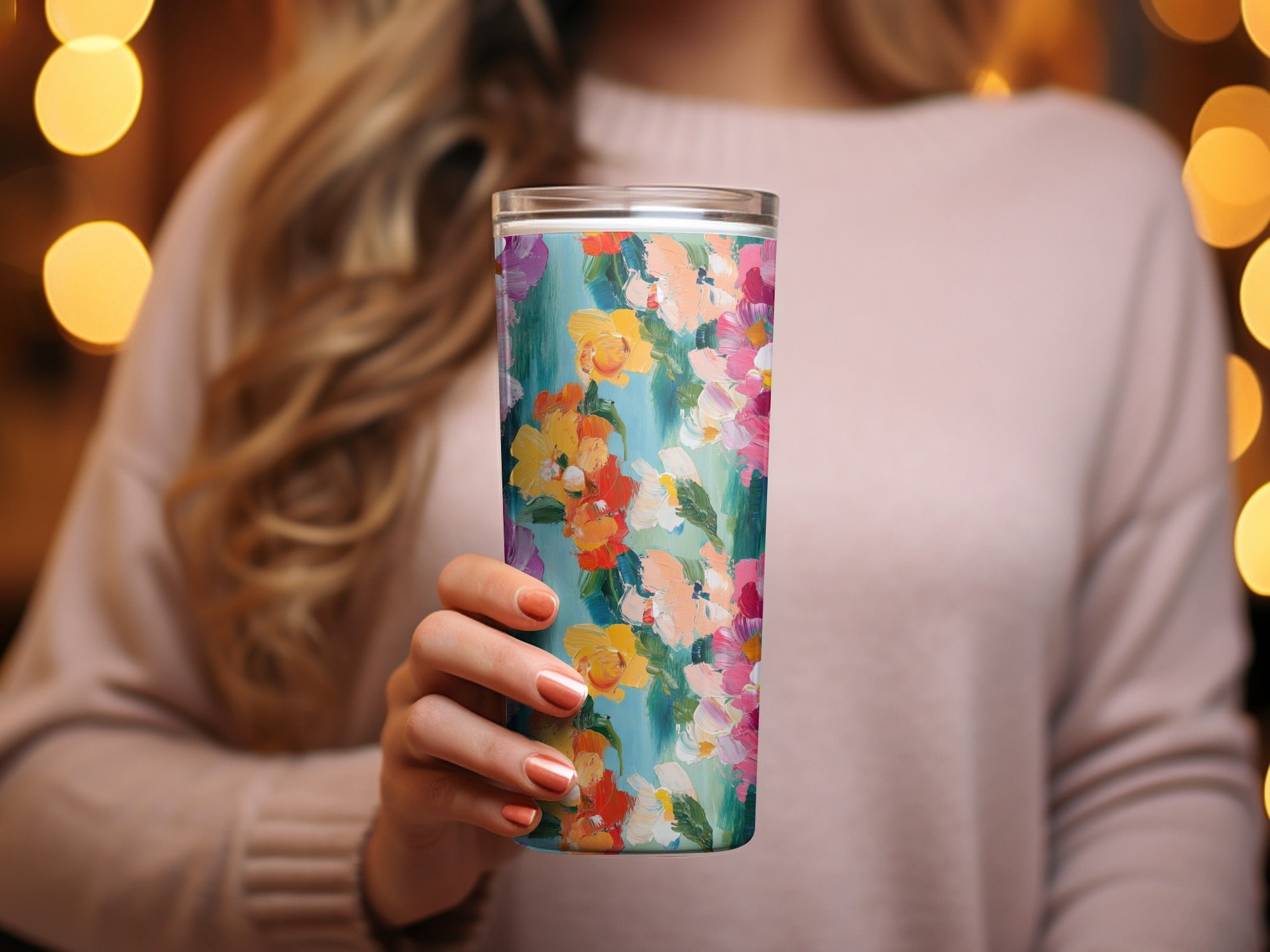 Acrylic Floral Vivid Spring Impression Painted Abstract - Moore and Mountain