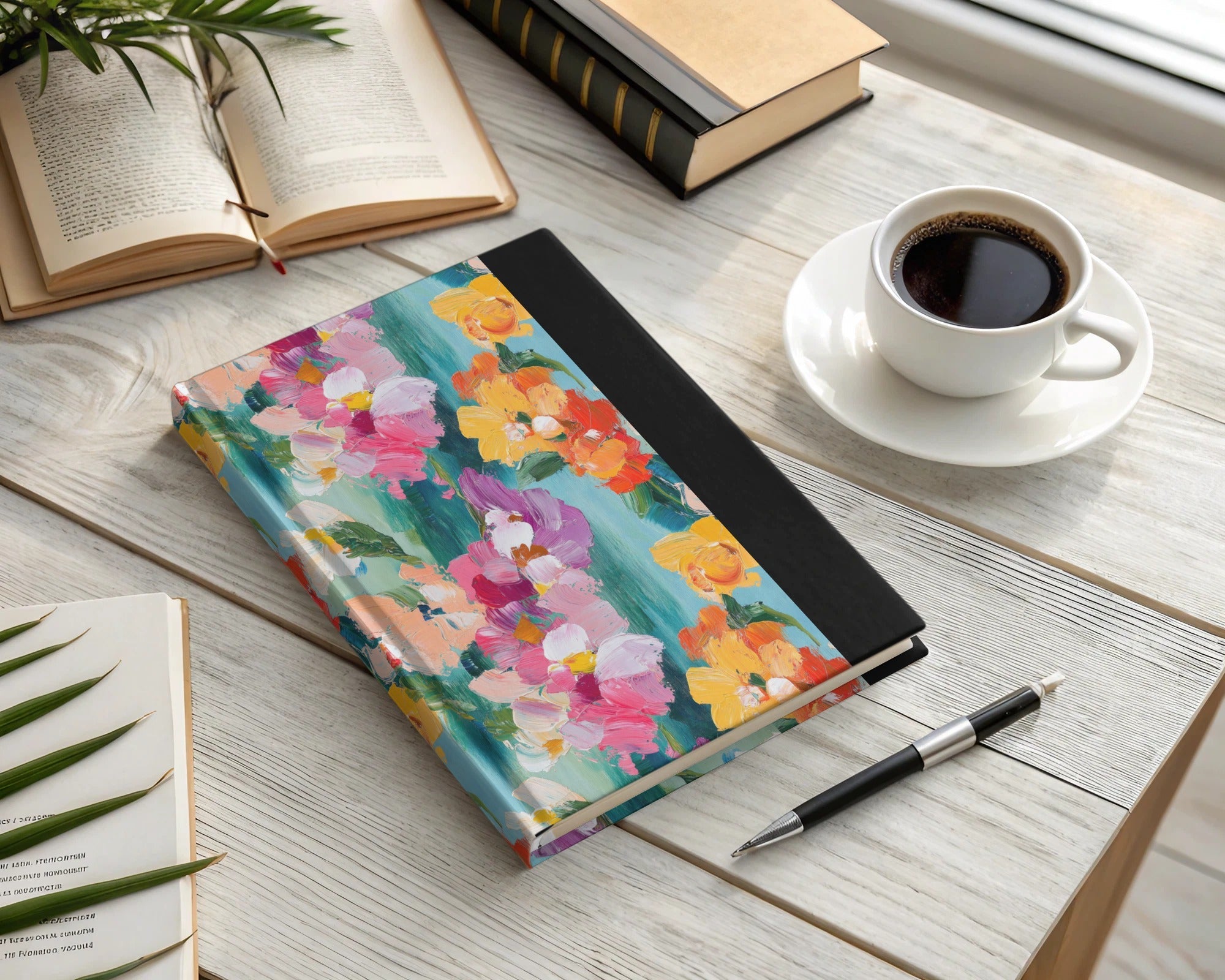 Acrylic Floral Vivid Spring Impression Painted Abstract - Moore and Mountain