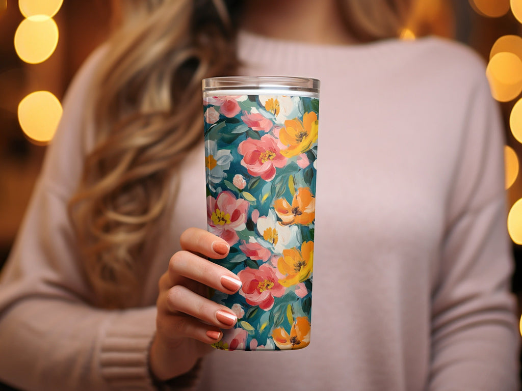 Acrylic Floral with Spring Colors Painting Digital - Moore and Mountain