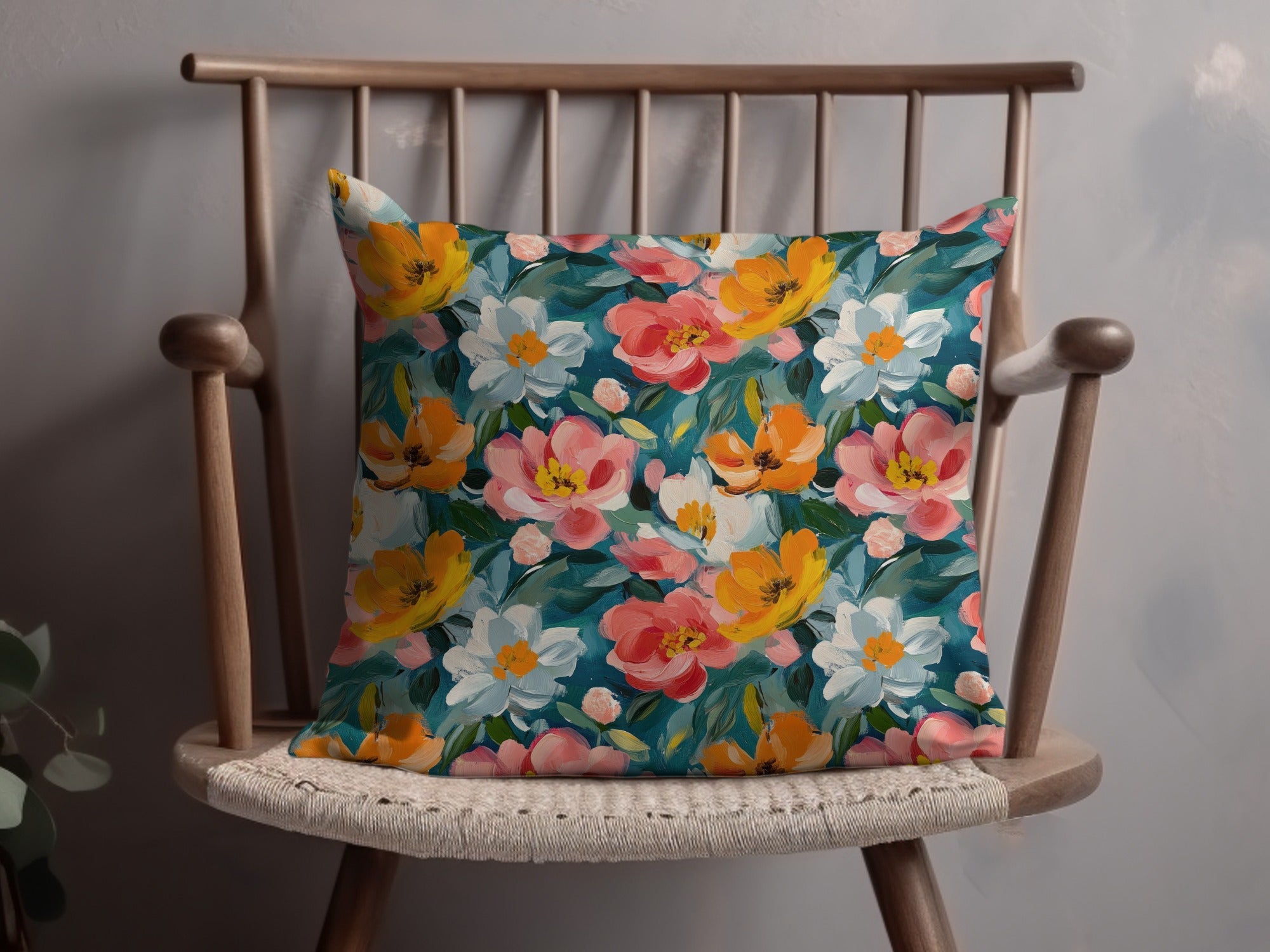 Acrylic Floral with Spring Colors Painting Digital - Moore and Mountain