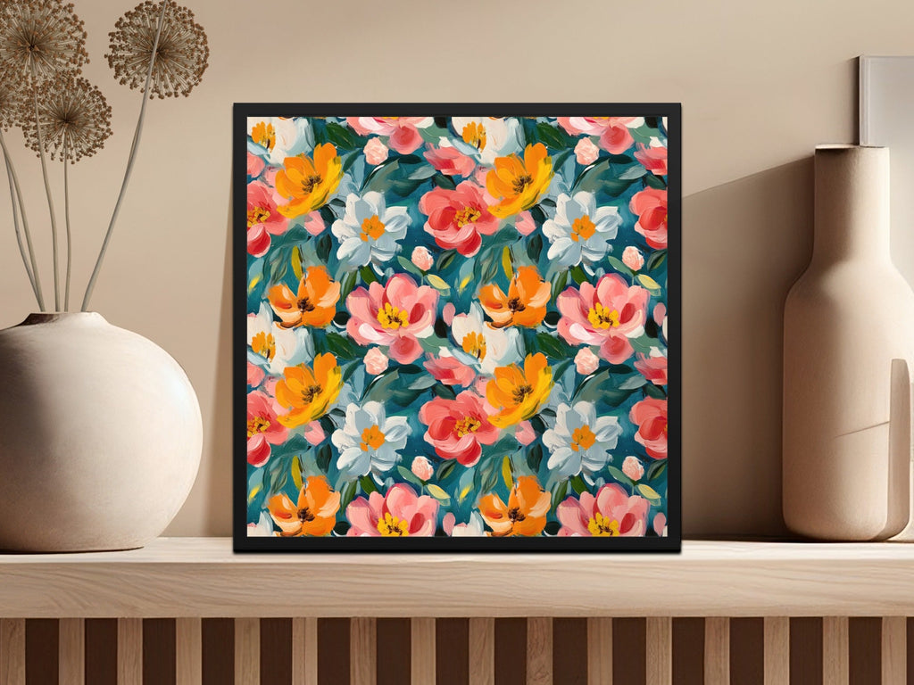 Acrylic Floral with Spring Colors Painting Digital - Moore and Mountain