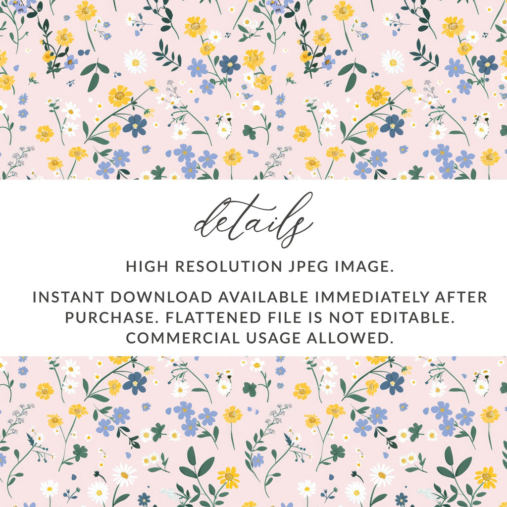 High Resolution Instant Download Floral Pattern Image