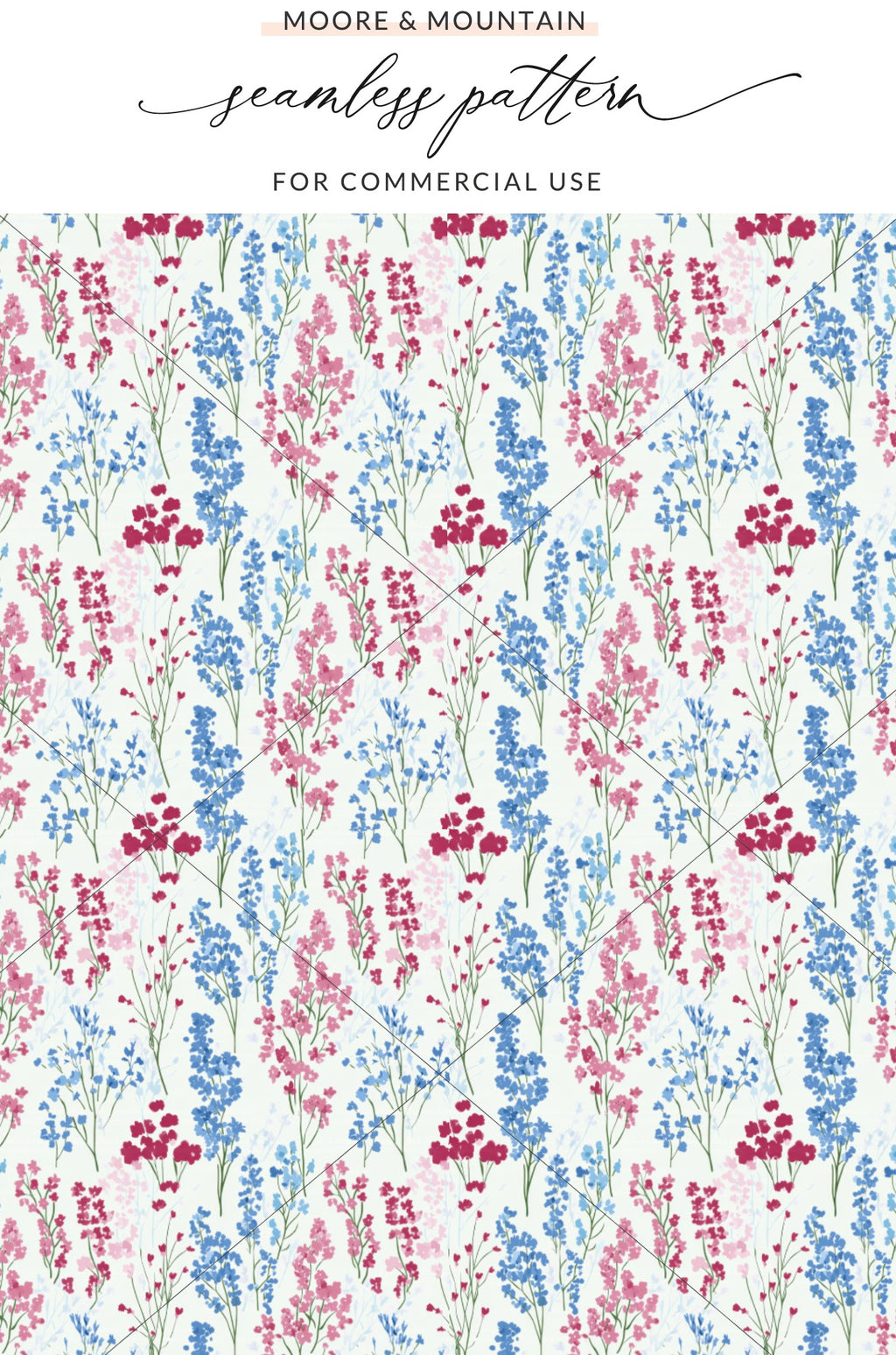 Floral Seamless Pattern for Commercial Use Product