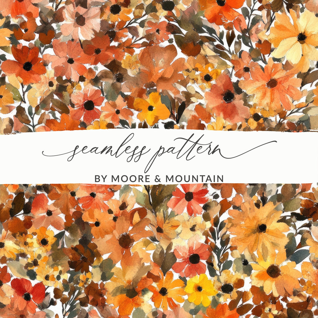 Floral Autumn Seamless Pattern by Moore & Mountain
