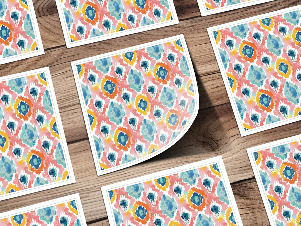 Colorful Abstract Patterned Square Paper product