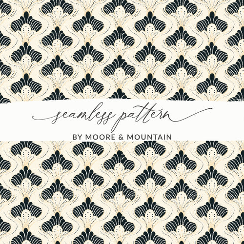Elegant Black and White Seamless Pattern Design
