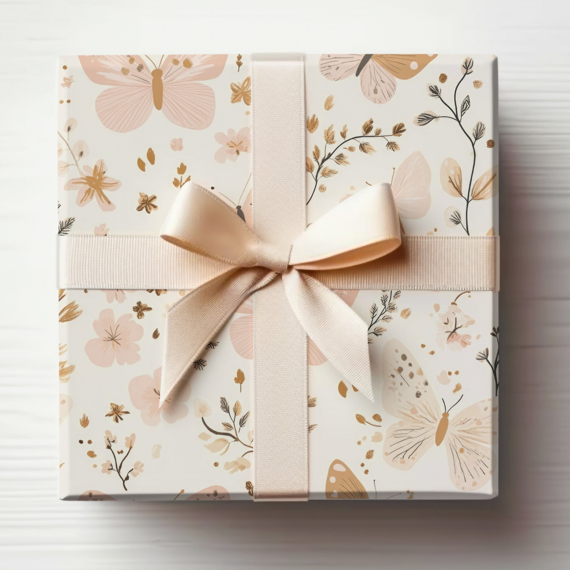 Beautiful Butterfly Floral Patterned Gift Box