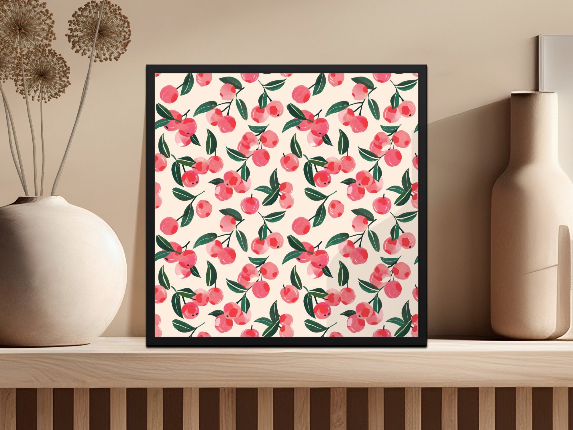 Cherry Blossom Themed Artwork for Home Decor