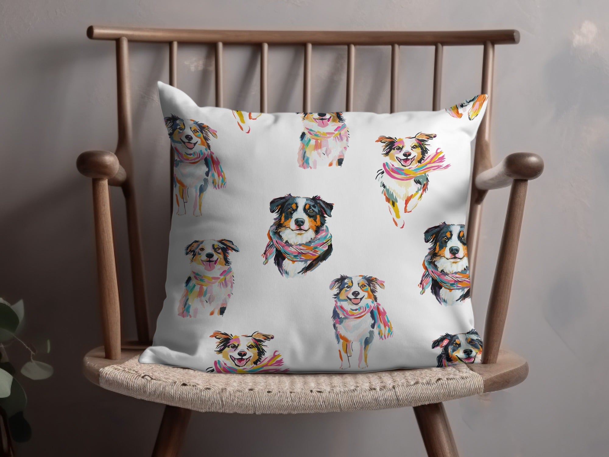 Australian Shepherd Dog Digital Paper, Seamless Dog Pattern, Pet Animal Fabric Design, Dog Breed Pattern, Dog Lover Gift, Commercial Use - Moore and Mountain