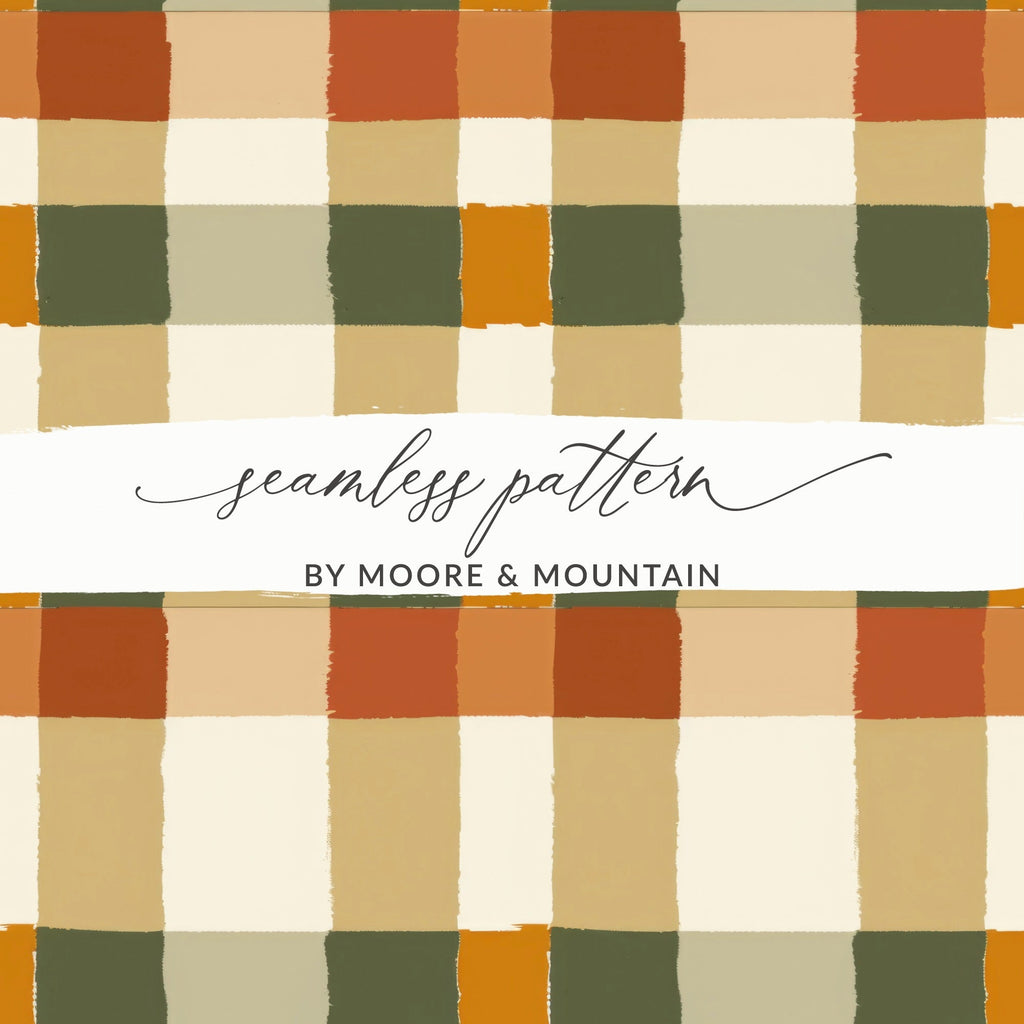 Autumn Plaid Digital Paper, Seamless Pattern, Fall Colors, Commercial Use, Scrapbooking, Fabric Design, Digital Download - Moore and Mountain