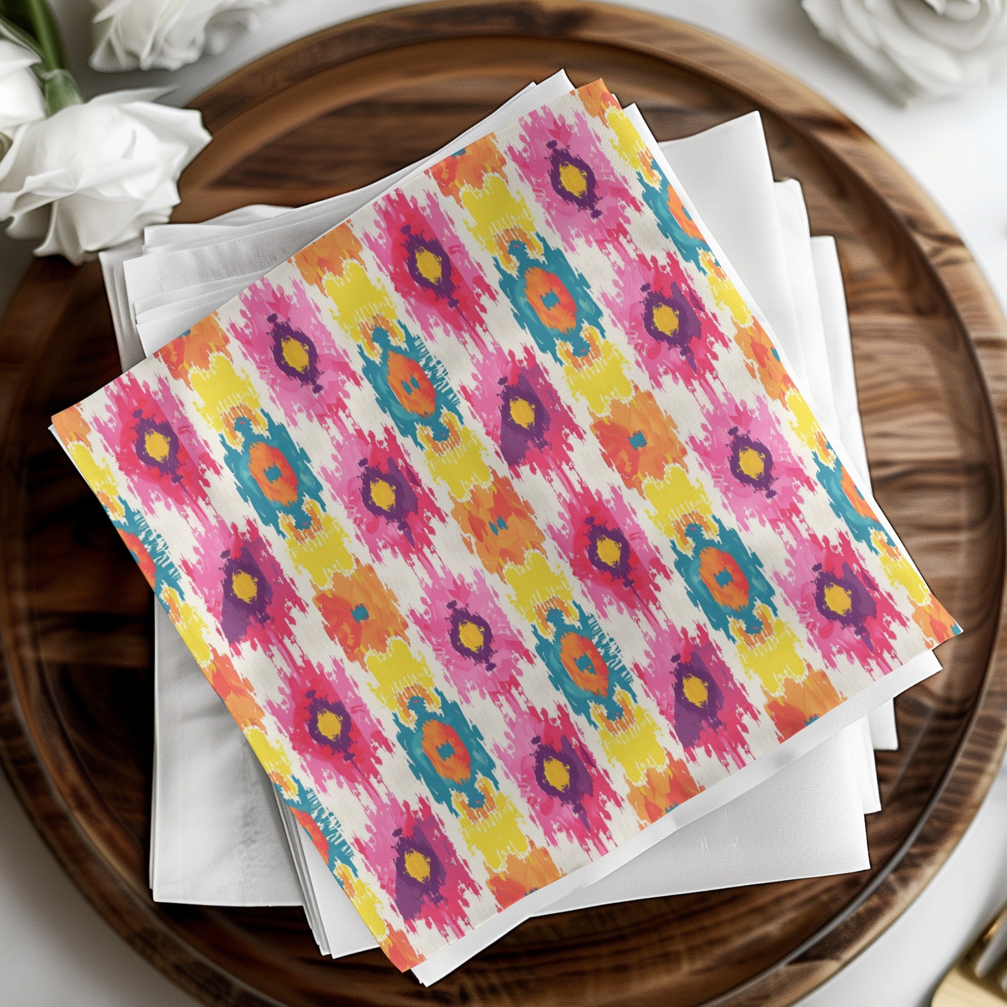 Colorful Abstract Design Pattern Napkin Product