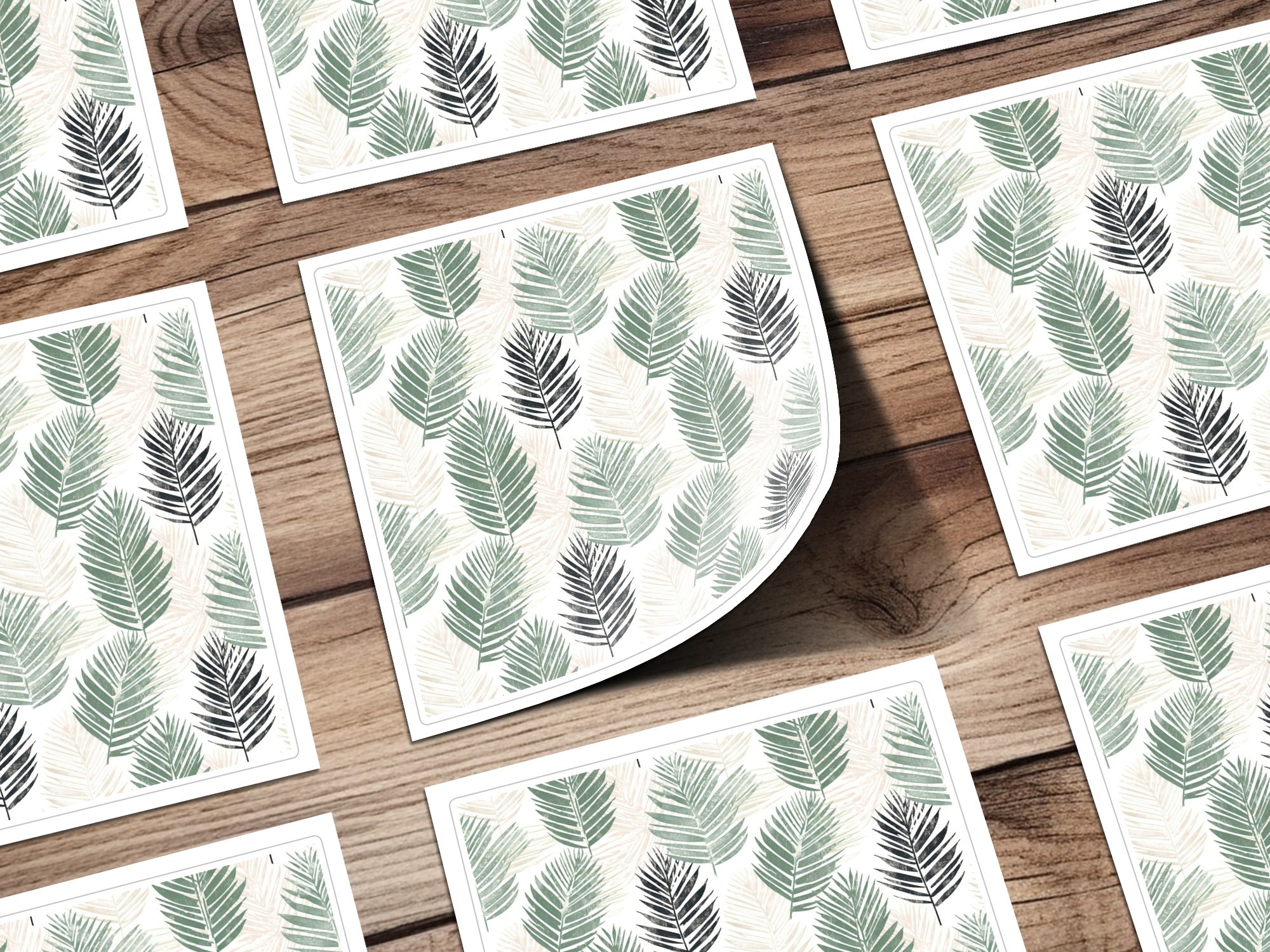 Tropical Leaves Pattern Decorative Stationery Sheets
