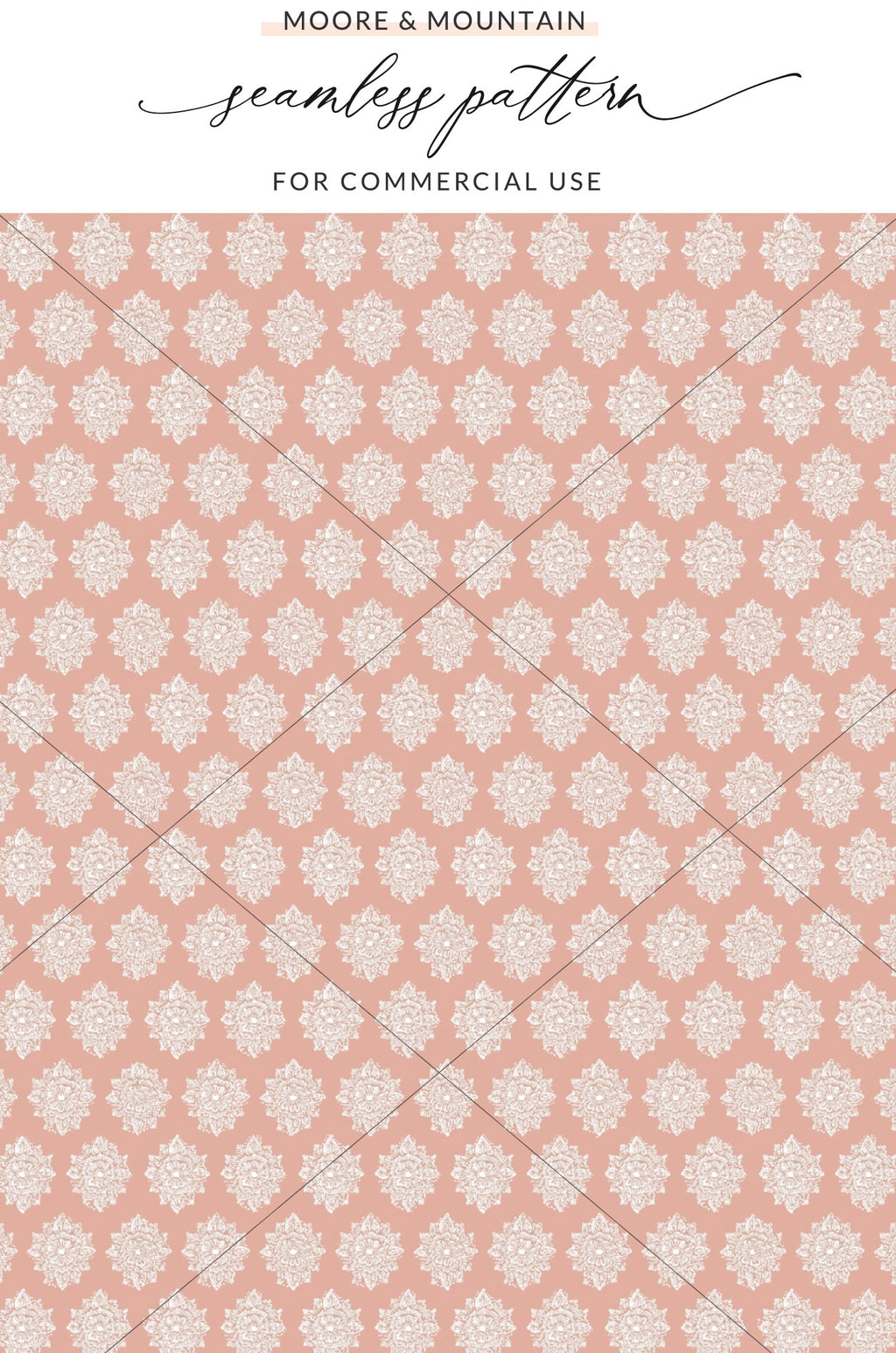 Elegant Seamless Floral Pattern for Commercial Use