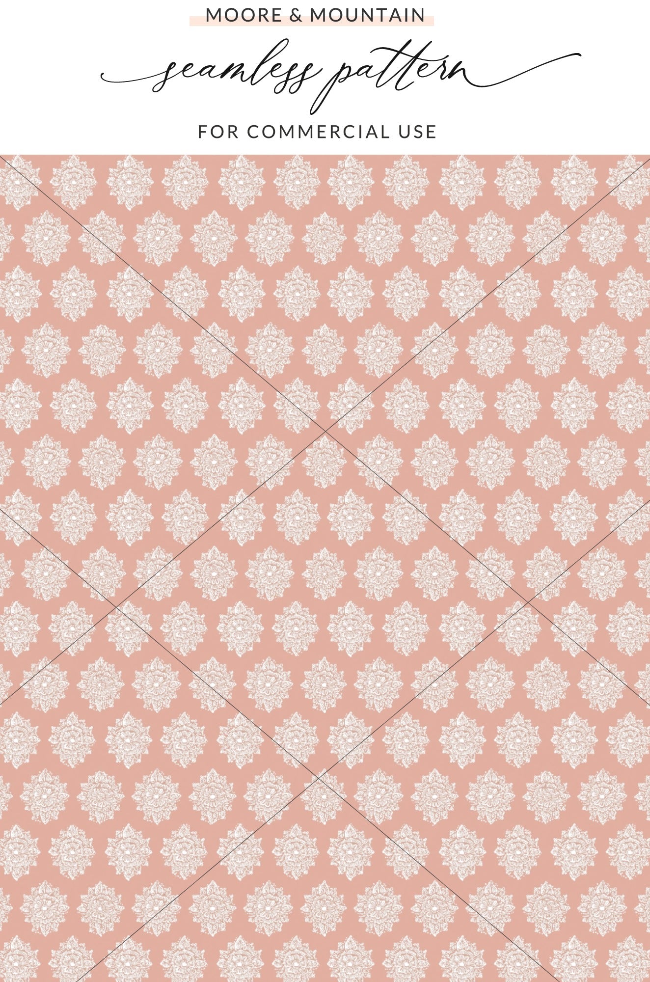 Elegant Seamless Floral Pattern for Commercial Use