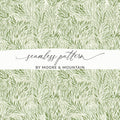 Elegant Green Leafy Seamless Pattern Design