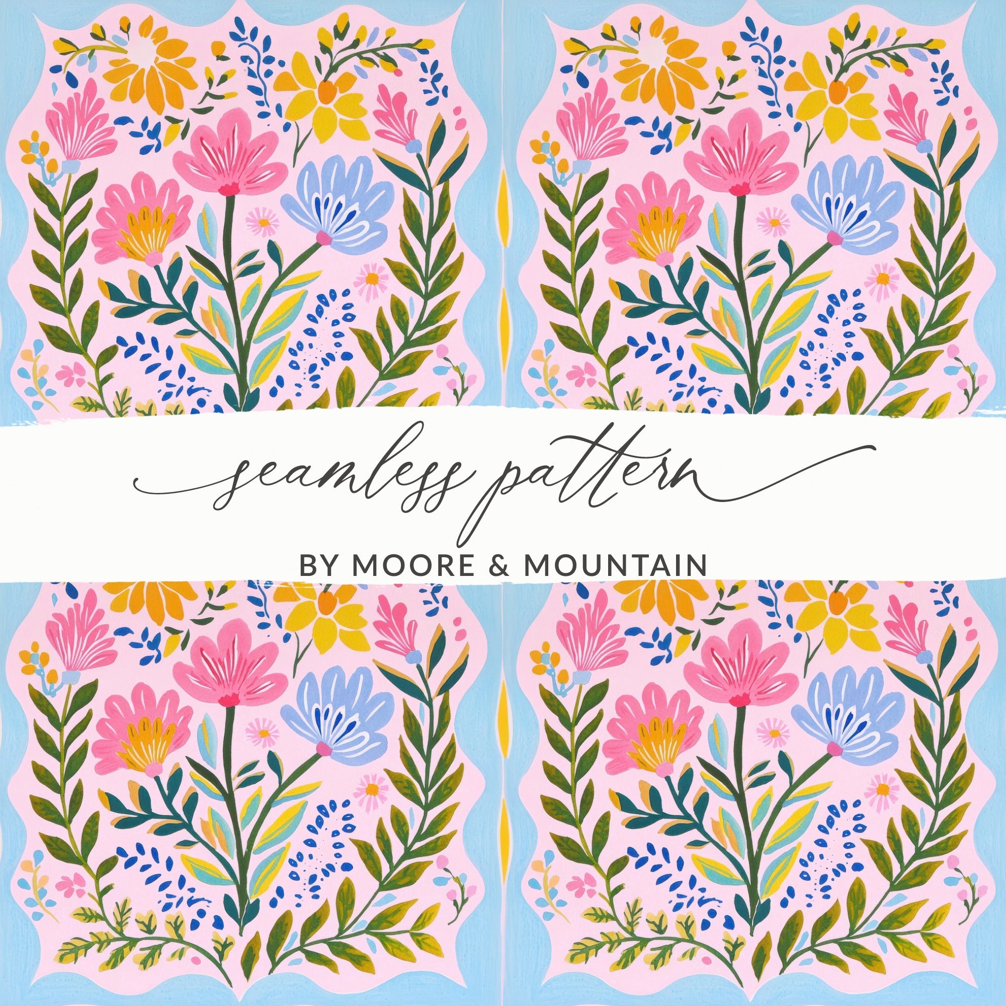 Floral Seamless Pattern by Moore & Mountain design
