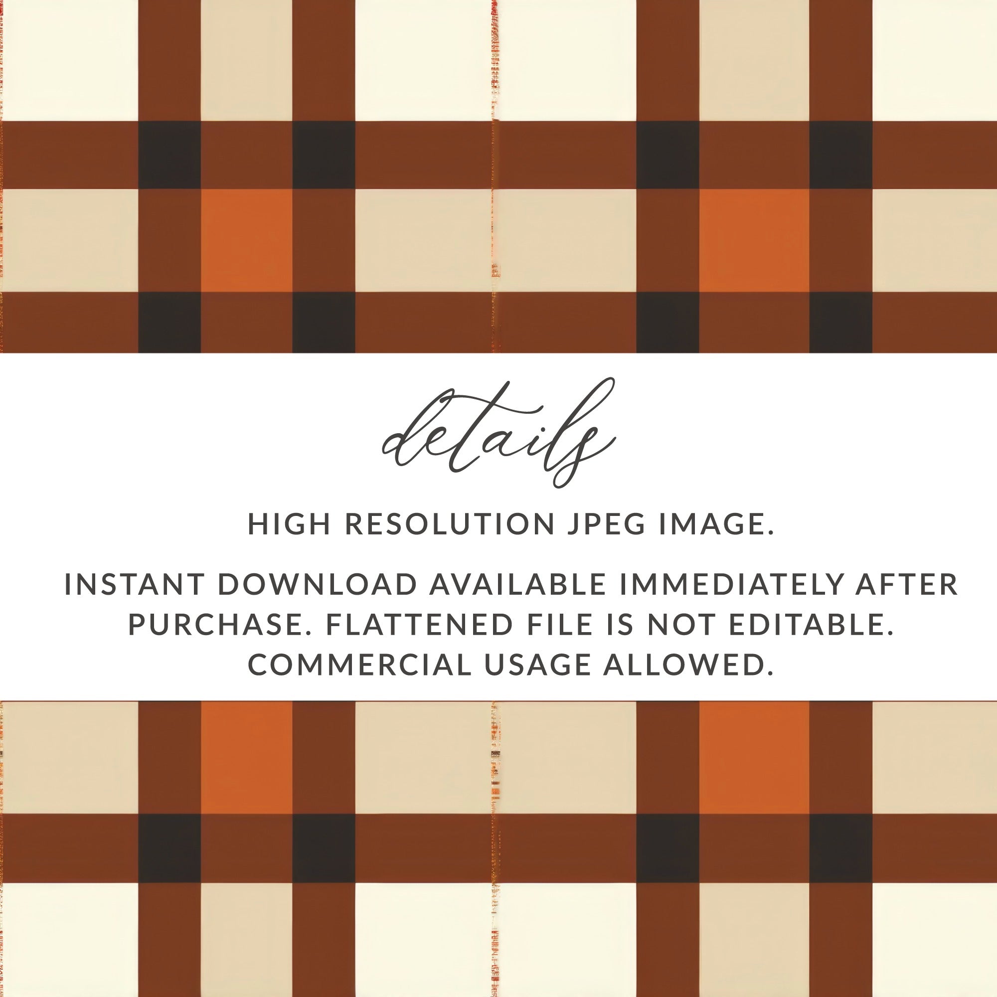 High Resolution Plaid JPEG Digital Download File