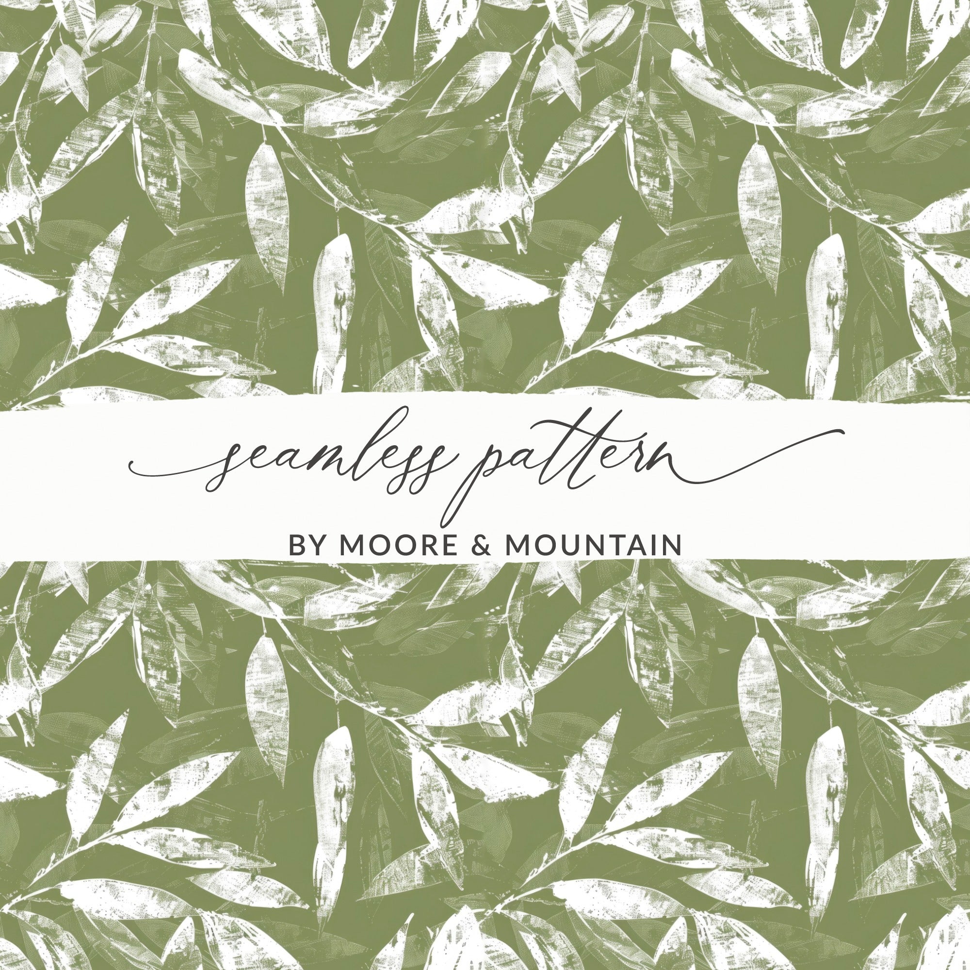 Moore and Mountain Leaf Seamless Pattern Design