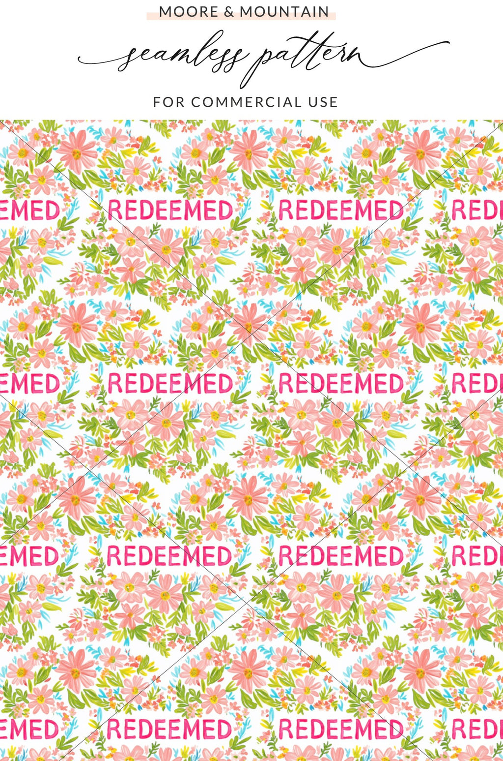Colorful Floral Seamless Pattern for Commercial Use