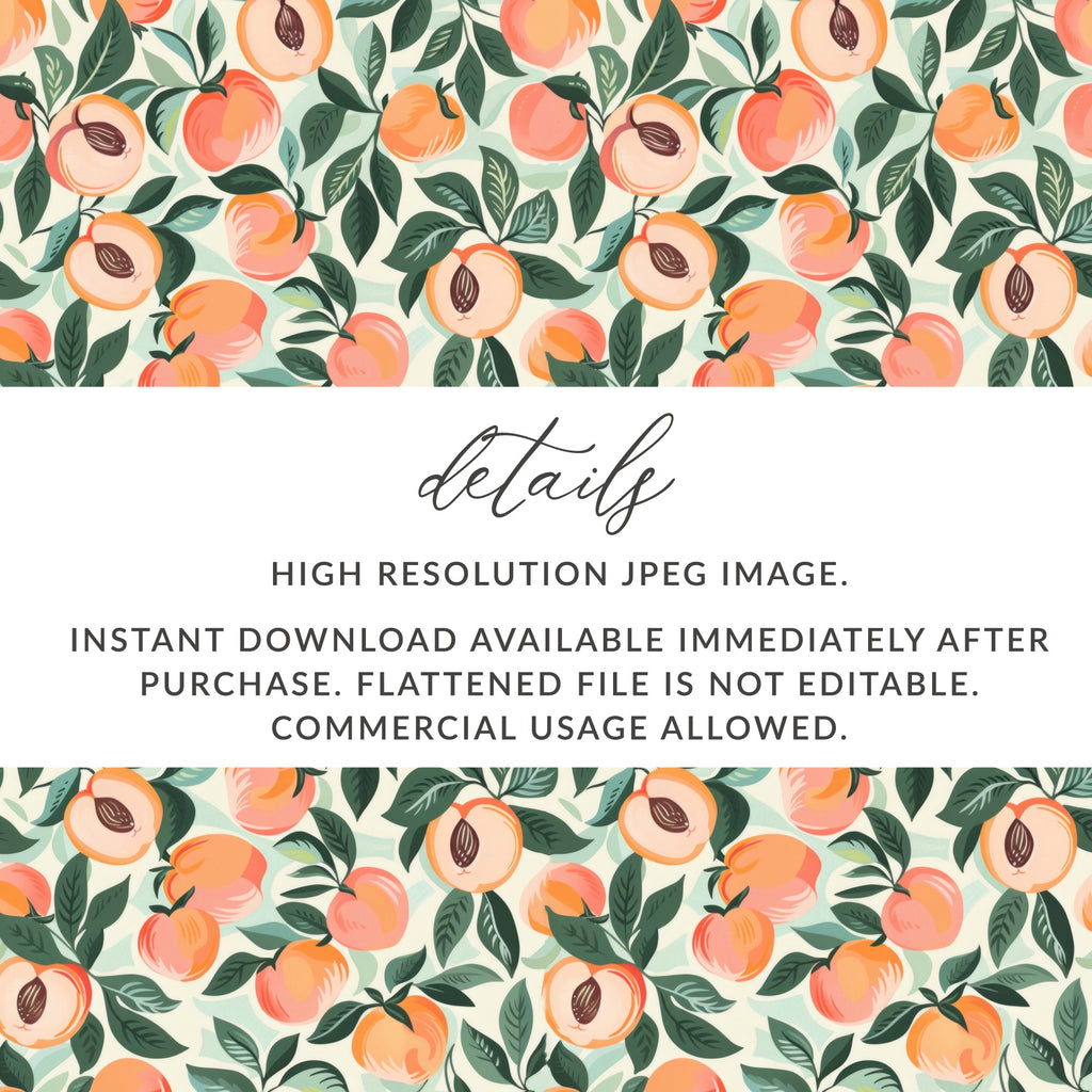 High Resolution Peach Pattern JPEG Instant Download