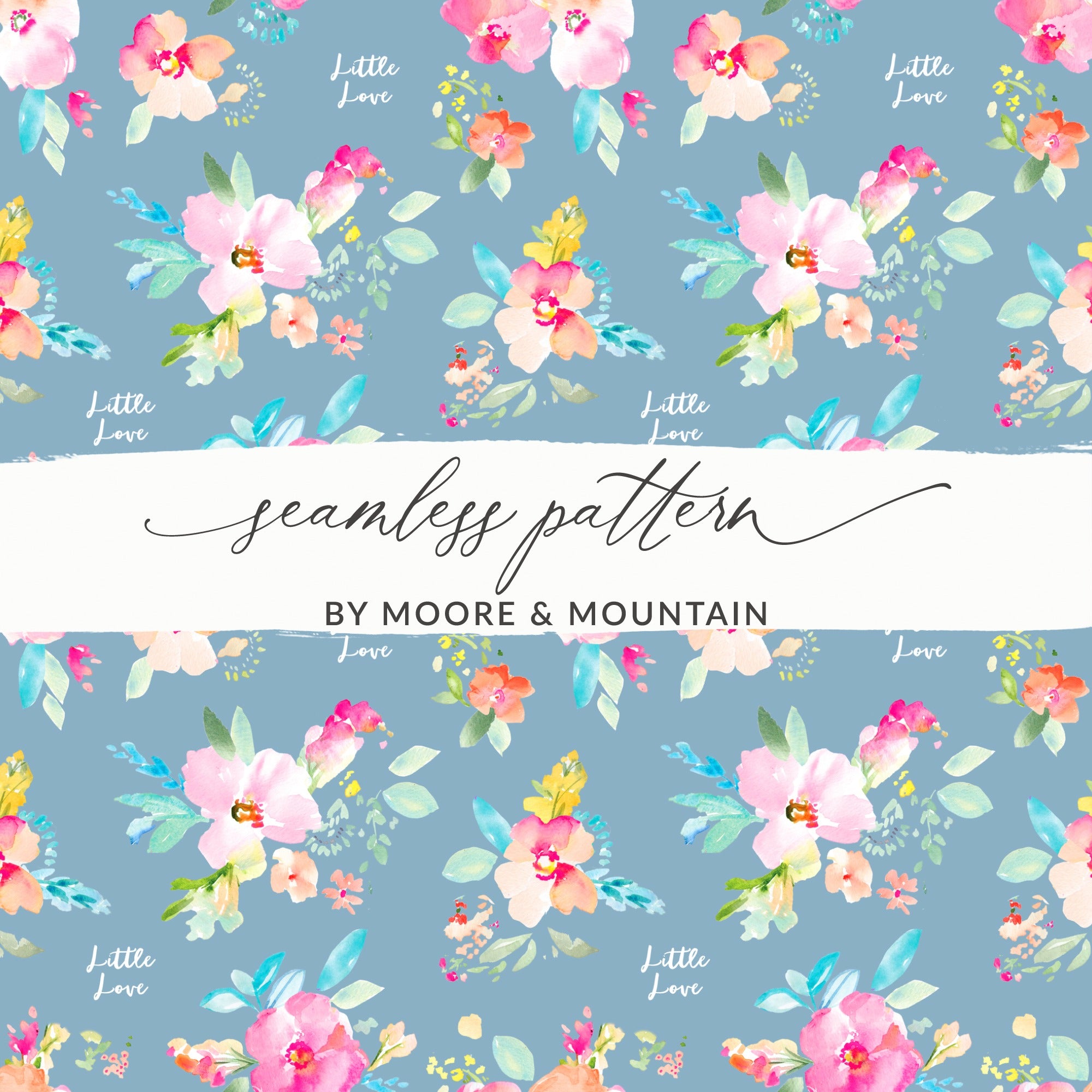 Beautiful Floral Seamless Pattern by Moore & Mountain