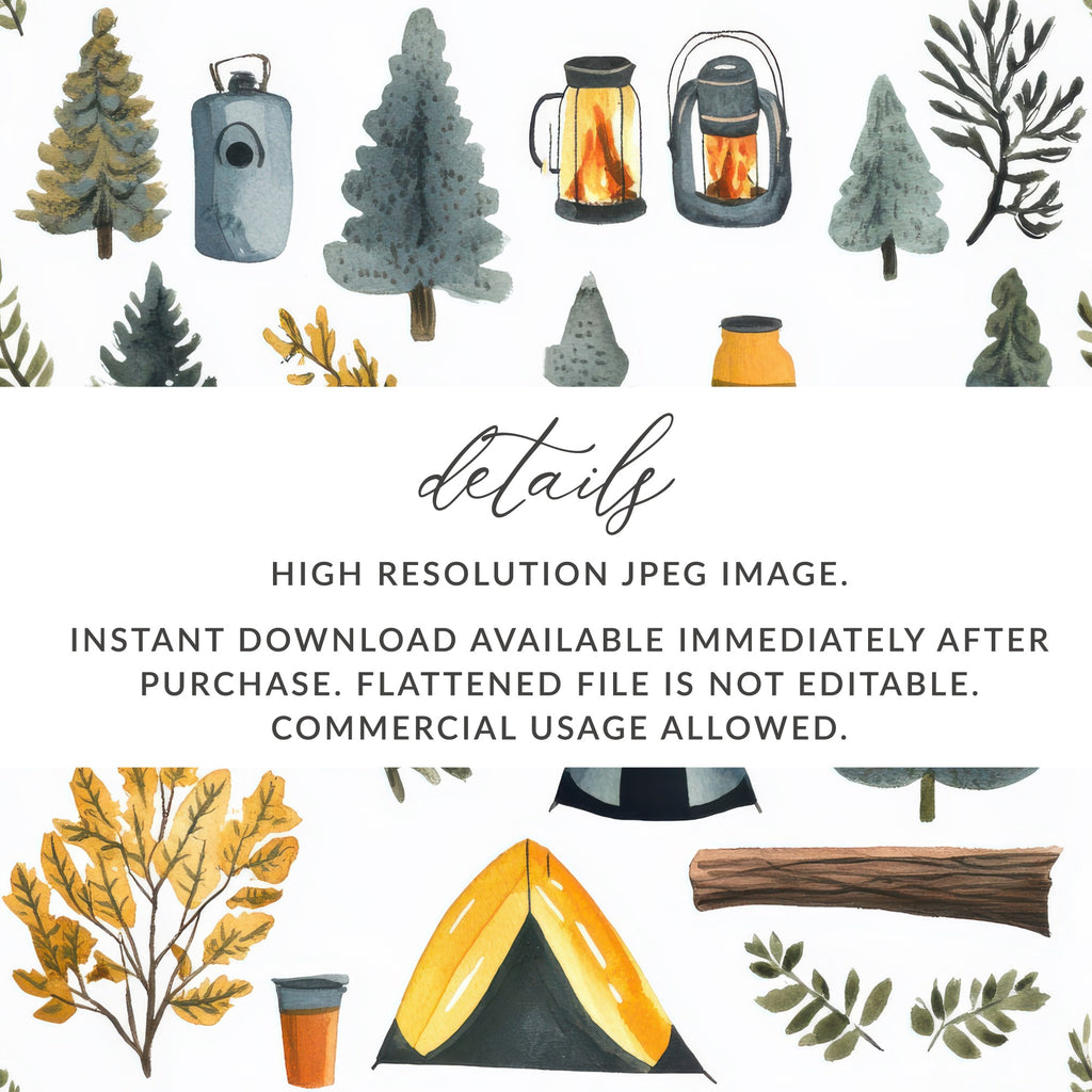 Campfire Themed High Resolution JPEG Image for Download