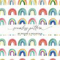 Colorful Rainbow Seamless Pattern by Moore & Mountain