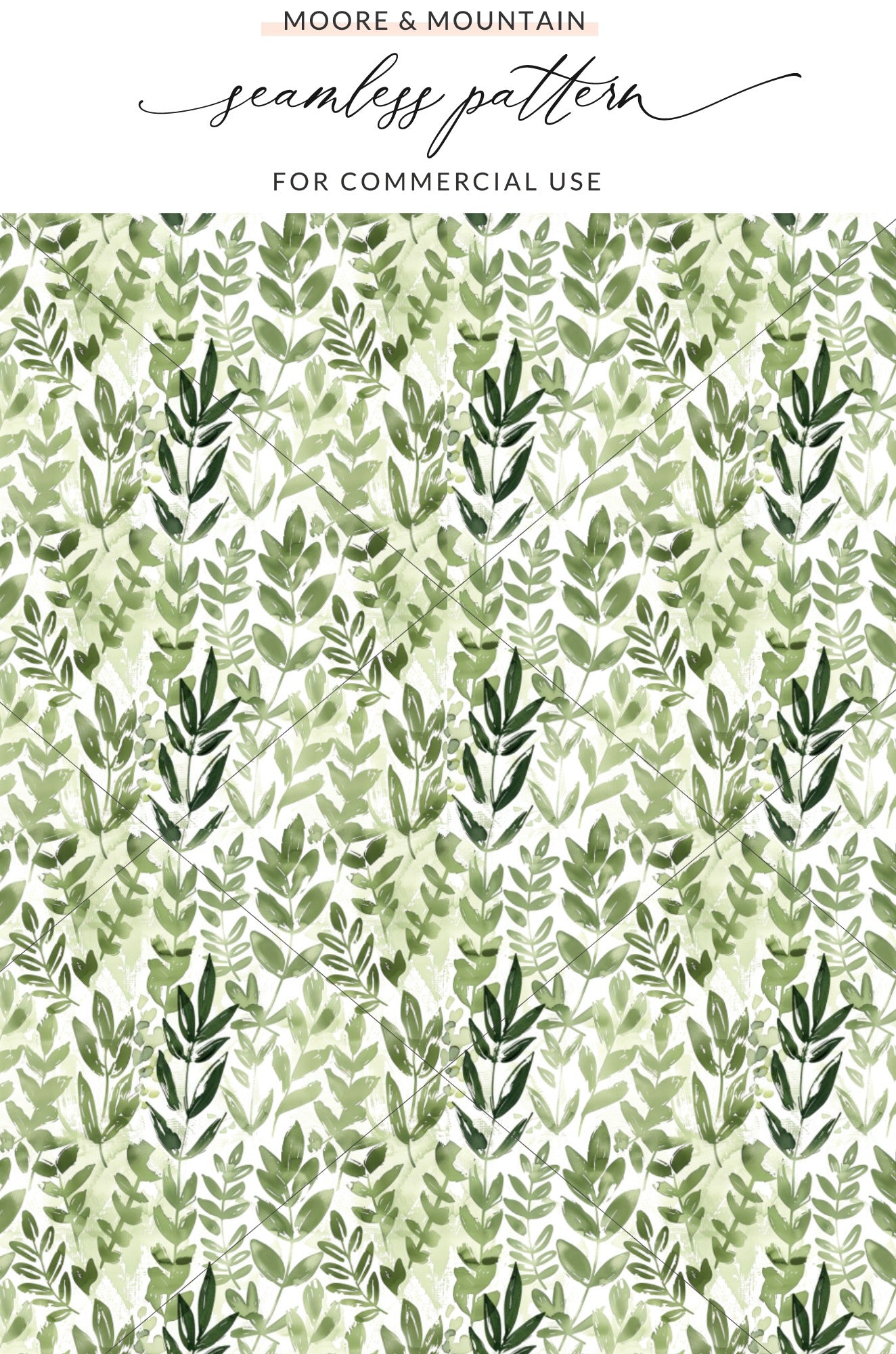 Moore Mountain Seamless Pattern for Commercial Use