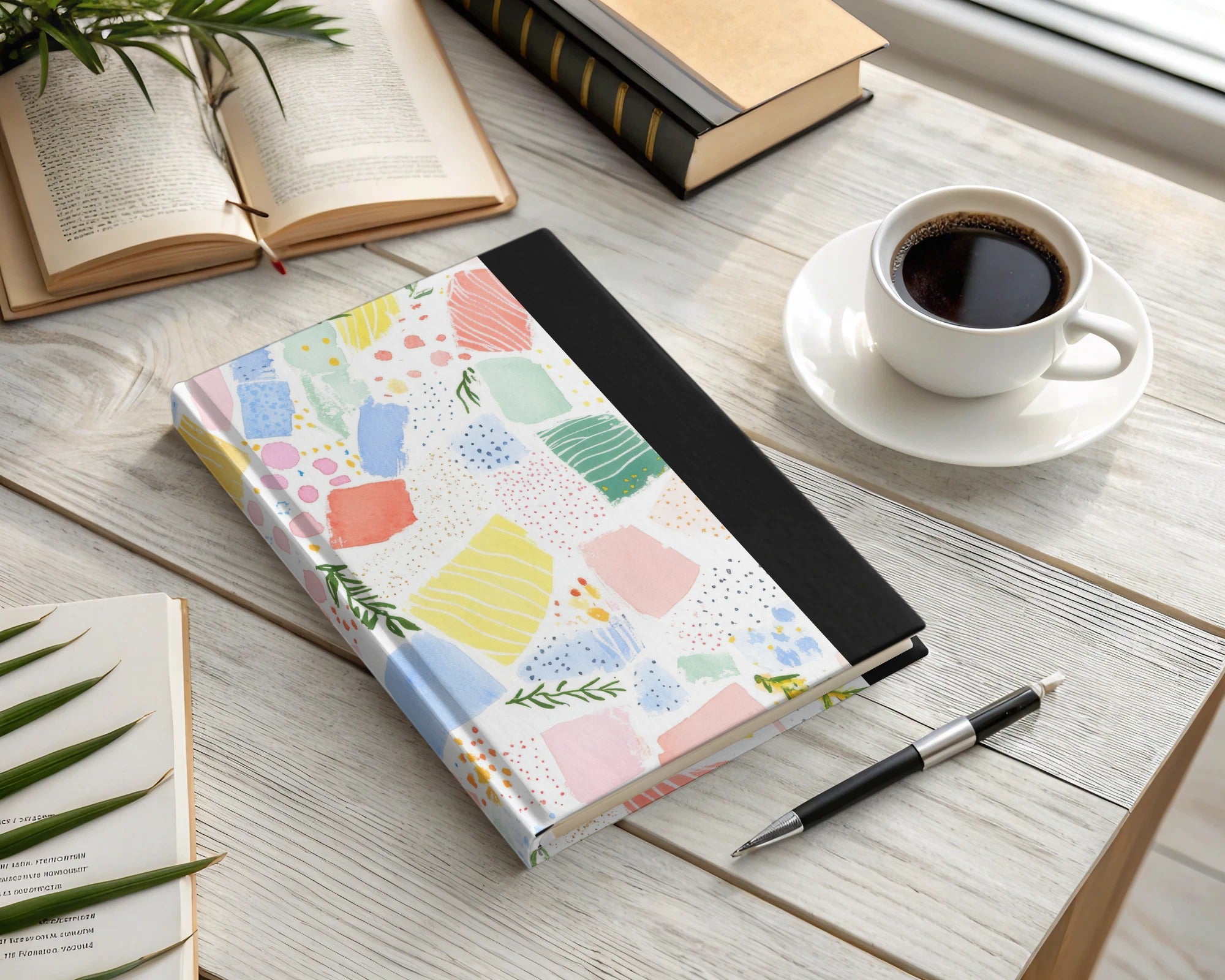Colorful Abstract Design Hardcover Notebook