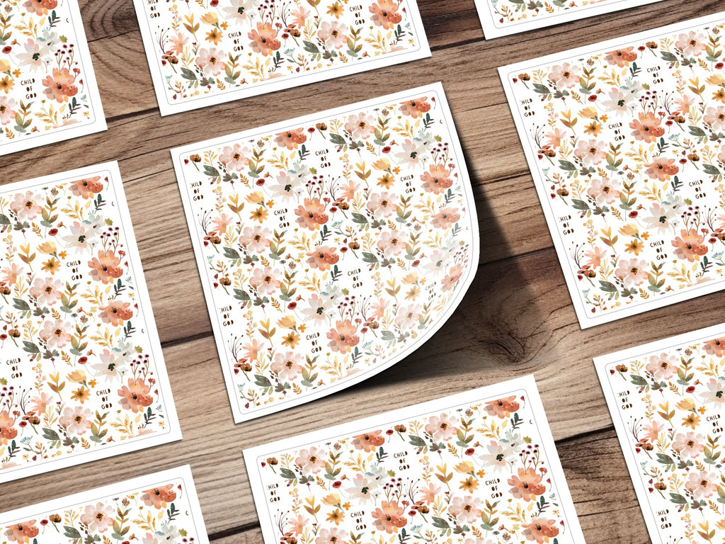 Child of God Floral Design Art Print