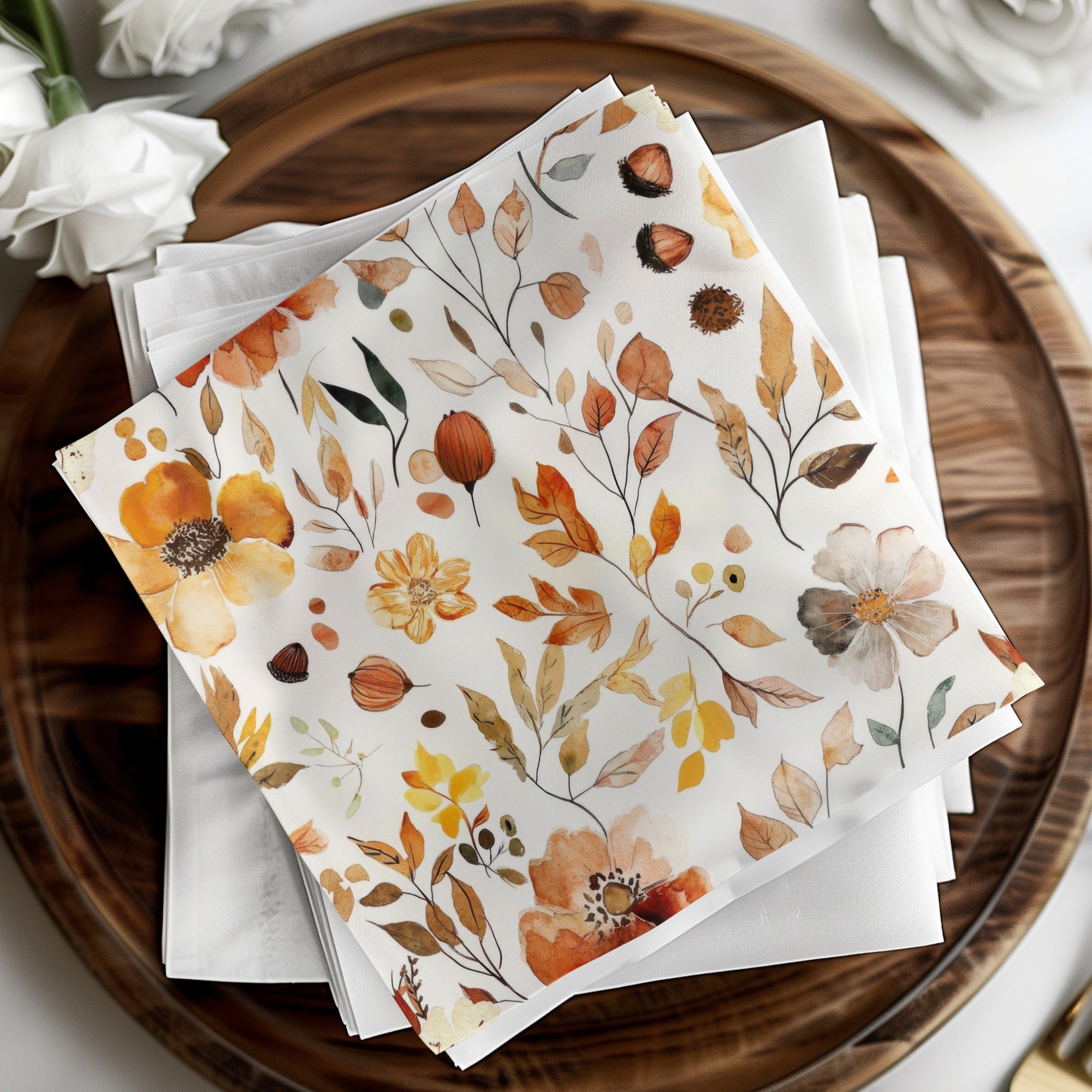 Beautiful Floral Print Table Napkin for Home Decor