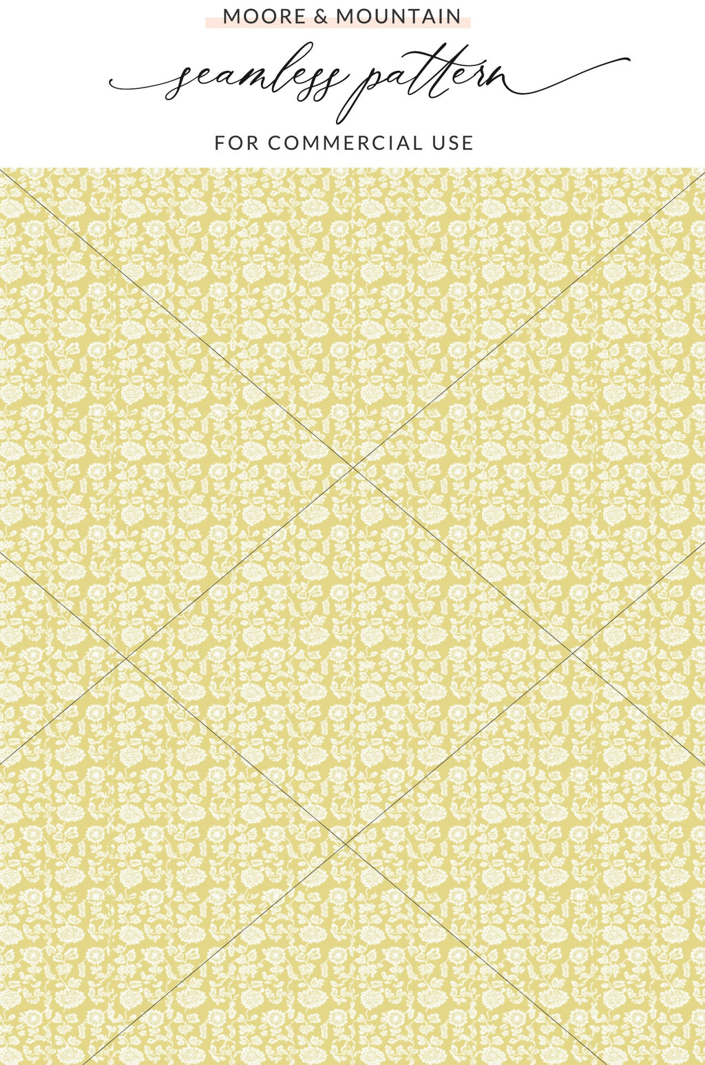 Floral Seamless Pattern for Commercial Use Product