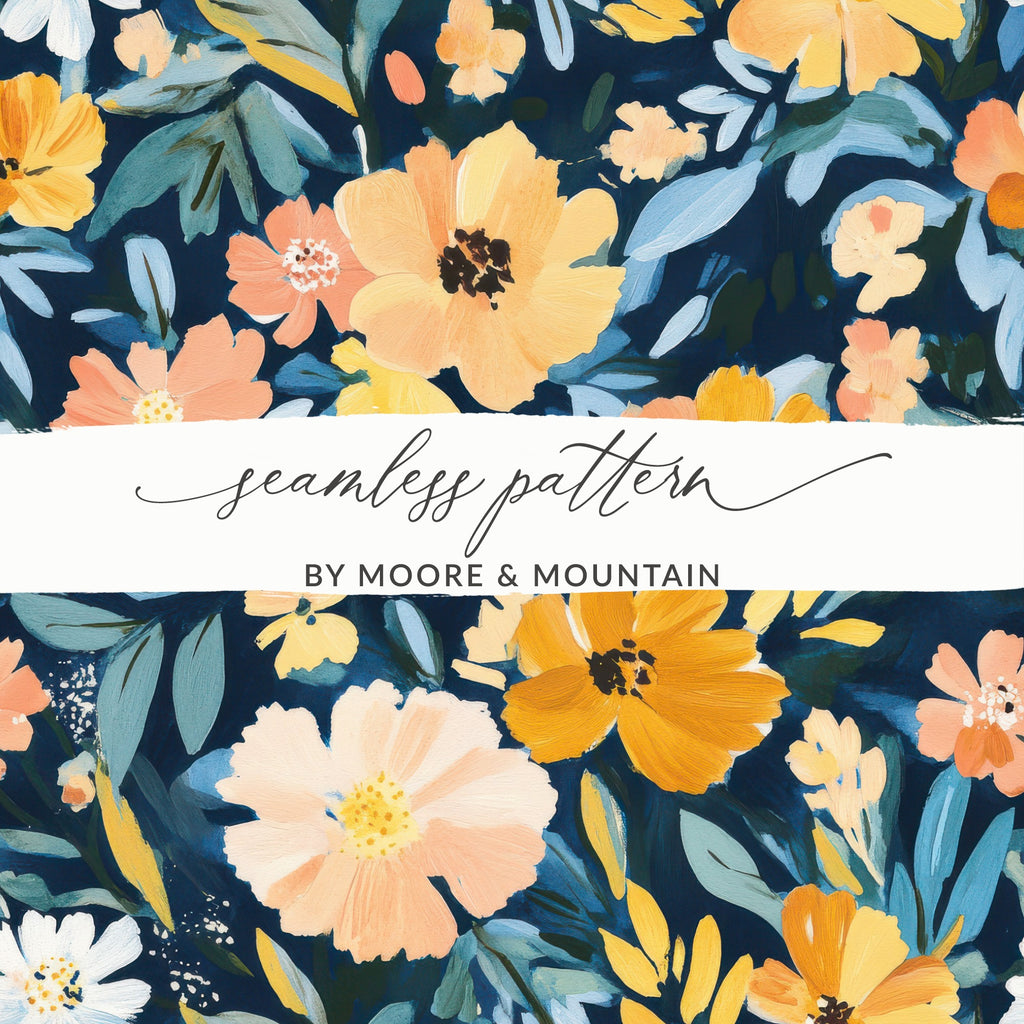 Floral Seamless Pattern by Moore & Mountain Design