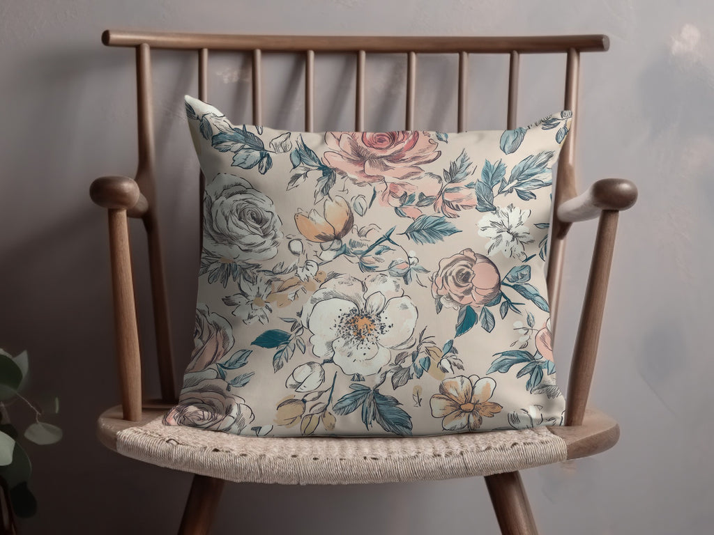 Floral Patterned Decorative Throw Pillow product