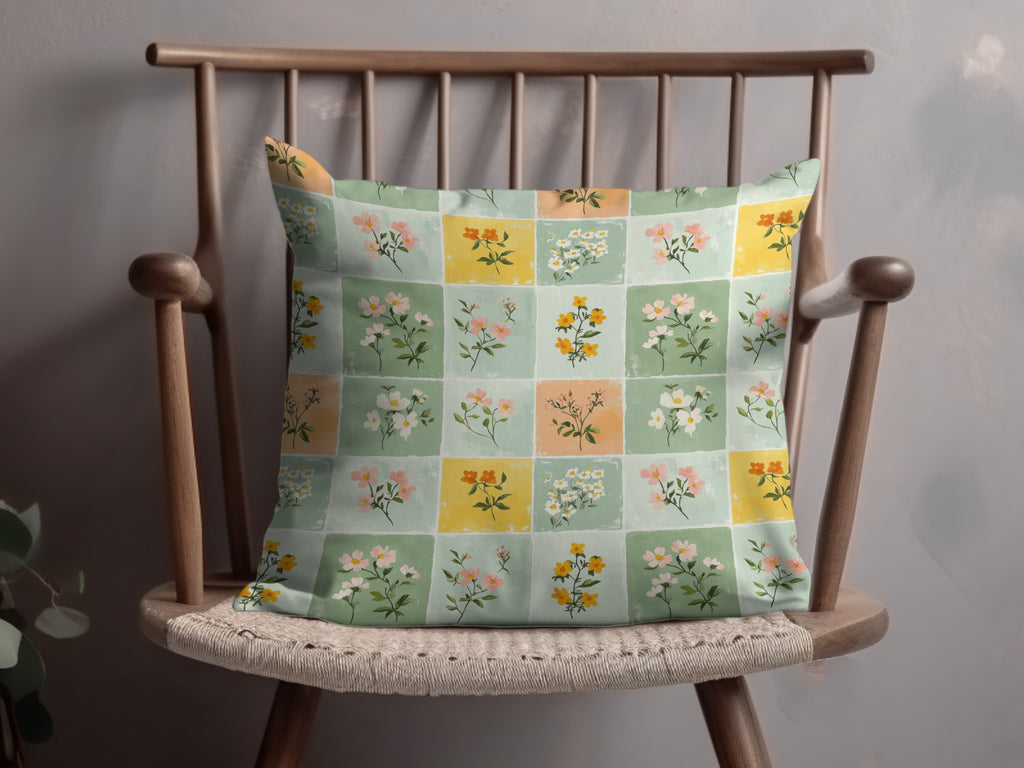 Floral Patterned Decorative Pillow for Cozy Home