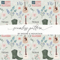 Texas Inspired Seamless Pattern by Moore and Mountain