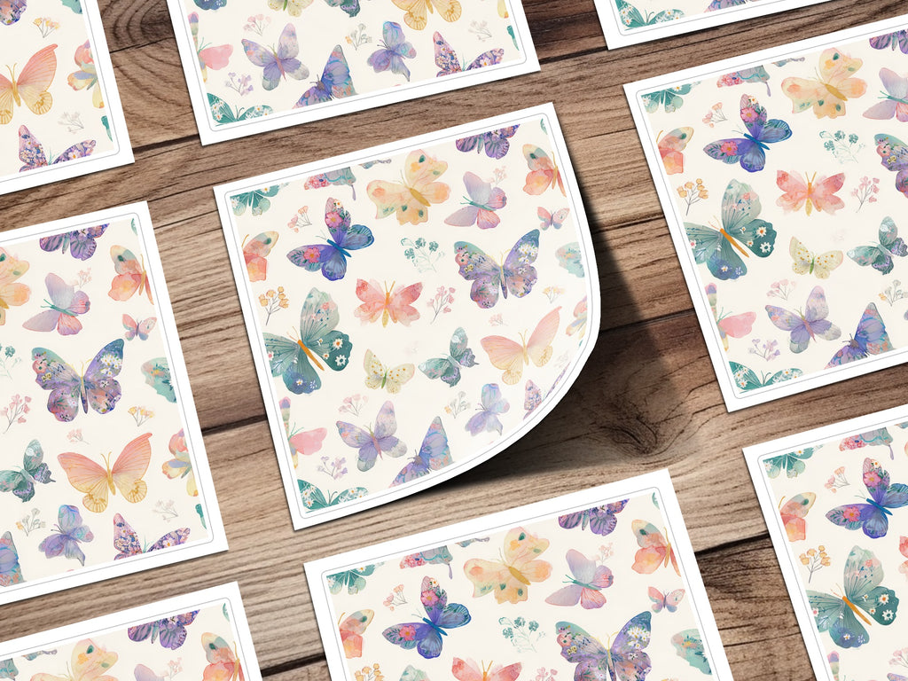 Colorful Butterfly Pattern Decor Stickers for Scrapbooking