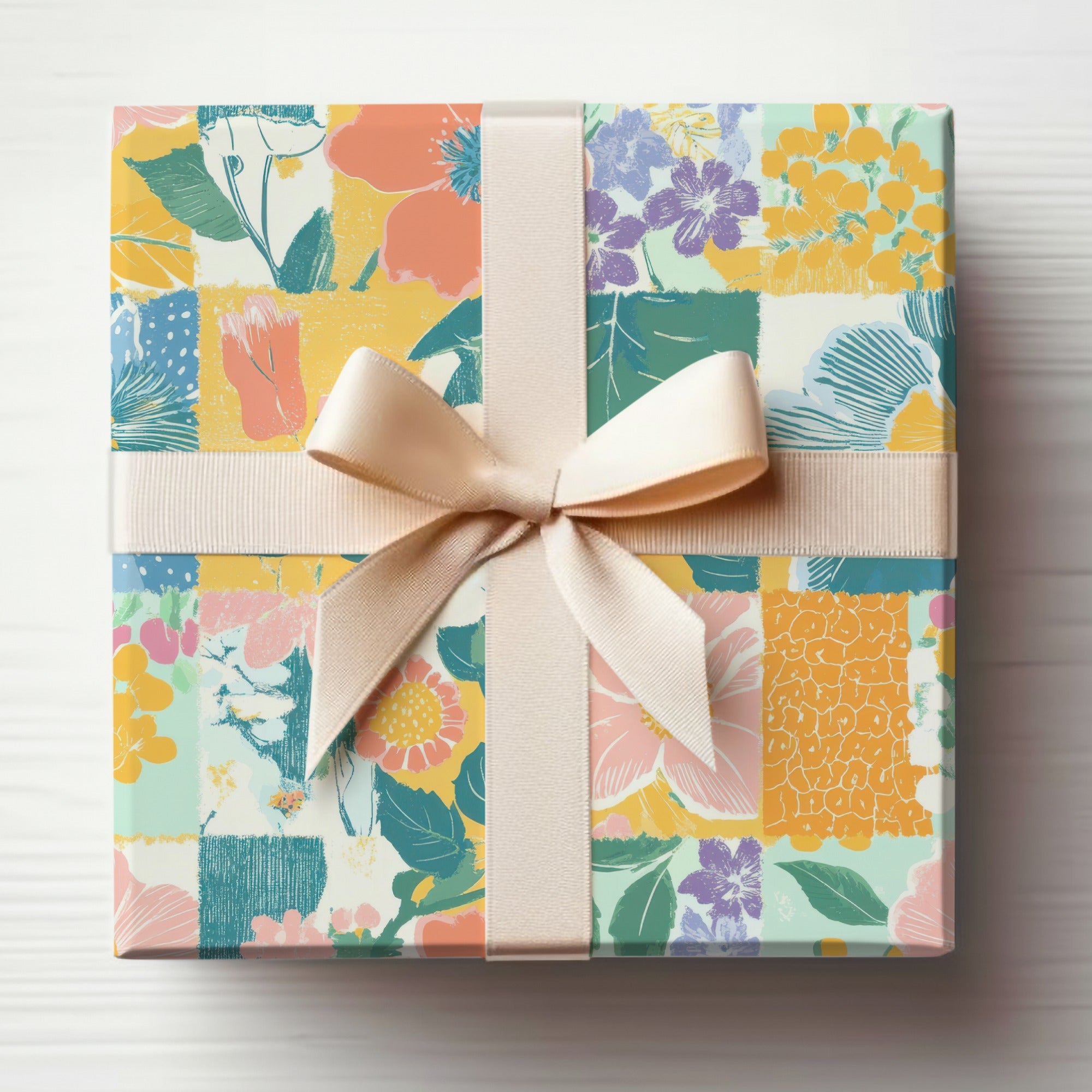 Bright Floral Patterned Gift Box for Special Occasions