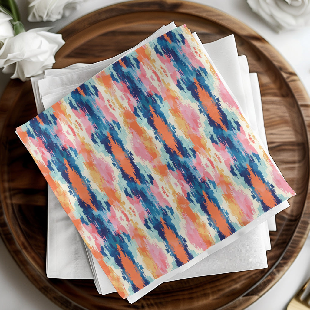 Vibrant Multi-Color Abstract Pattern Textile Product
